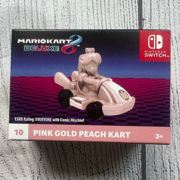 McDonald’s Mario Kart 8 Deluxe Pink Gold Peach Kart Toy – NWOT Unopened 2024 - Picture 1 of 6